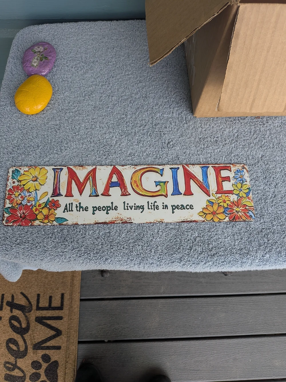 Imagine Floral Wall Sign - Multicolor